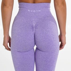 NVGTN Lilac Scrunch Seamless Leggings